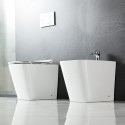 Sanitari salvaspazio rimless bianco opaco con sedile soft-close | LITOS-TFSO kamalu - 1