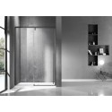 Porta doccia 130cm scorrevole colore acciaio grigio spazzolato | KSA4000G kamalu - 7