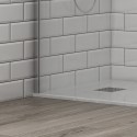 Doccia walk in 100 cm con staffa diagonale vetro trasparente | KS2800C kamalu - 4