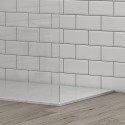 Doccia walk in 100 cm con staffa diagonale vetro trasparente | KS2800C kamalu - 5