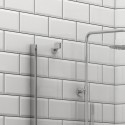 Doccia walk in 100 cm con staffa diagonale vetro trasparente | KS2800C kamalu - 6