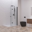 Doccia walk in a libro 60 cm colore nero | KSW7000N kamalu - 2