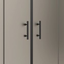 Porta doccia nera 150 cm vetro opaco doppio scorrevole | KFN6000NS kamalu - 4