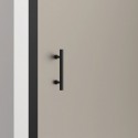 Porta doccia 120cm telaio nero e vetro opaco scorrevole | KFN5000NS kamalu - 4