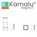 Portaspazzolino in acciaio inox nero opaco e vetro | CLODE-N kamalu - 2