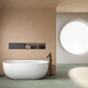 Vasca da bagno centro stanza 150 cm acrilico bianco opaco | KD1500 kamalu - 2