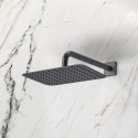 Set doccia a parete finitura gun metal soffione, doccetta, miscelatore con deviatore | KAM-L GUN METAL kamalu - 3