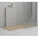 Piatto doccia pietra 80x100 colore tortora | KAM-CP100 kamalu - 1