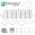 Piatto doccia pietra 80x100 colore tortora | KAM-CP100 kamalu - 4