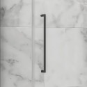 Box doccia 80x80 telaio gun metal porta battente laterale fisso 80cm | KT5000GM kamalu - 8