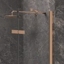 Box doccia 80x80 telaio colore rame porta battente laterale fisso 80cm | KT5000RG kamalu - 5