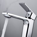 Miscelatore lavabo linea squadrata in ottone lucido | KAM-DIANA kamalu - 2