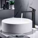 Miscelatore lavabo alto nero opaco linea squadrata | KAM-DIANA NERO kamalu - 2