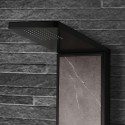 Colonna doccia multifuzionale colore nero e motivo marmo | KAM-N2300B kamalu - 2