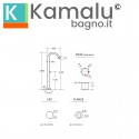 Colonna doccia da esterno design curvo in acciaio inox | KP-Y300S kamalu - 3