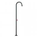 Colonna doccia da esterno in acciaio inox nero opaco | KP-Y300N kamalu - 1