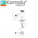 Miscelatore lavabo con rotella monocomando | INNER-CROMO kamalu - 3