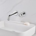 Miscelatore lavabo monocomando da muro finitura lucida | INNER-CROMO kamalu - 1