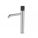 Miscelatore lavabo alto finitura cromo con dettaglio in marmo nero | MARMO-NERO kamalu - 1
