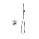 Set doccia a incasso finitura cromata con dettagli in marmo bianco | MARMO-BIANCO kamalu - 4