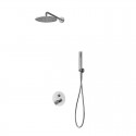 Set doccia a incasso finitura cromata con dettagli in marmo bianco | MARMO-BIANCO kamalu - 2