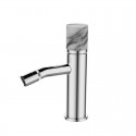 Miscelatore bidet finitura cromo con dettaglio in marmo bianco | MARMO-BIANCO kamalu - 1