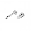 Miscelatore lavabo da incasso finitura cromo con dettaglio trama diamantata | BRASS kamalu - 1