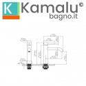 Miscelatore lavabo nero opaco linea curva | KAM-ARTE NERO kamalu - 2