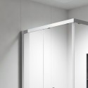 Box doccia 80x80 apertura doppio scorrevole finitura cromo | KZ-1000 kamalu - 5
