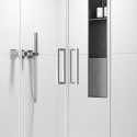 Box doccia 80x80 apertura doppio scorrevole finitura cromo | KZ-1000 kamalu - 6