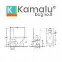 Set sanitari monoblocco rimless con copriwc soft close | KLEA-T kamalu - 4