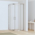 Box doccia 80x80cm semicircolare altezza ridotta 170 cm | CHIARA CURV-R kamalu - 6