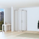 Box doccia 80x80cm semicircolare altezza ridotta 170 cm | CHIARA CURV-R kamalu - 5