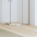 Box doccia 80x80cm semicircolare altezza ridotta 170 cm | CHIARA CURV-R kamalu - 8