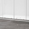 Porta doccia doppio scorrevole 160cm altezza 200cm finitura cromo| KZ6000 kamalu - 4