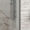 Porta battente per doccia con lato fisso 100.5-105.5 cm | KPX4000C kamalu - 8