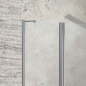 Porta battente per doccia con lato fisso 100.5-105.5 cm | KPX4000C kamalu - 4