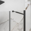 Box doccia nicchia nero opaco 105 cm battente e anta fissa | KS5000N kamalu - 6