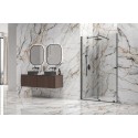 Porta doccia color nero scorrevole 120 cm senza telaio | KNM4000N kamalu - 8
