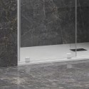 Doccia scorrevole 150 cm colore bianco opaco senza profili | KNM4000B kamalu - 6
