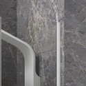 Doccia scorrevole 150 cm colore bianco opaco senza profili | KNM4000B kamalu - 8