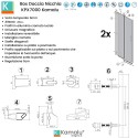 Box doccia nicchia 155 cm con 2 battenti | KPX7000 kamalu - 3