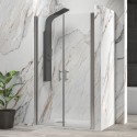 Box doccia apertura saloon 90-95cm finitura cromo | KS2800 Saloon kamalu - 1