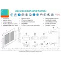 Nicchia doccia 120cm vetro satinato anticalcare KF5000 kamalu - 4