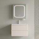 Mobile bagno 60 cm lavabo integrato e specchio contenitore | KAM-SM60 Kamalu - 1