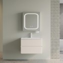 Mobile bagno 60 cm lavabo integrato e specchio contenitore | KAM-SM60 Kamalu - 4