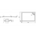 Piatto doccia 170x70 acrilico ultra slim kamalu - 2