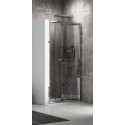 Porta doccia 70cm apertura a libro vetro trasparente K045 kamalu - 2