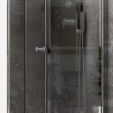Porta doccia 70cm apertura a libro vetro trasparente K045 kamalu - 4