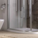 Box doccia stondato 120x90cm vetro trasparente KAM-K270 kamalu - 5